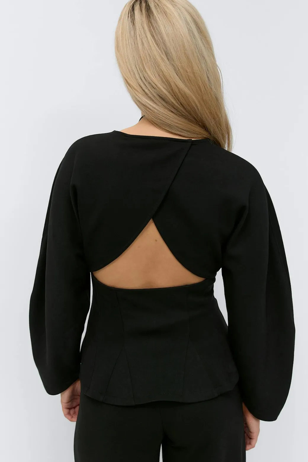 Open back sweater