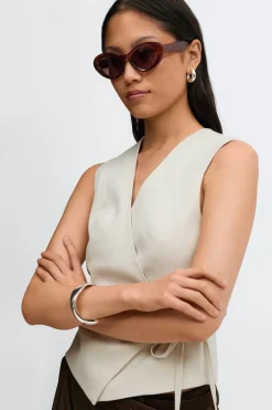 Oval cat eye sunglasses