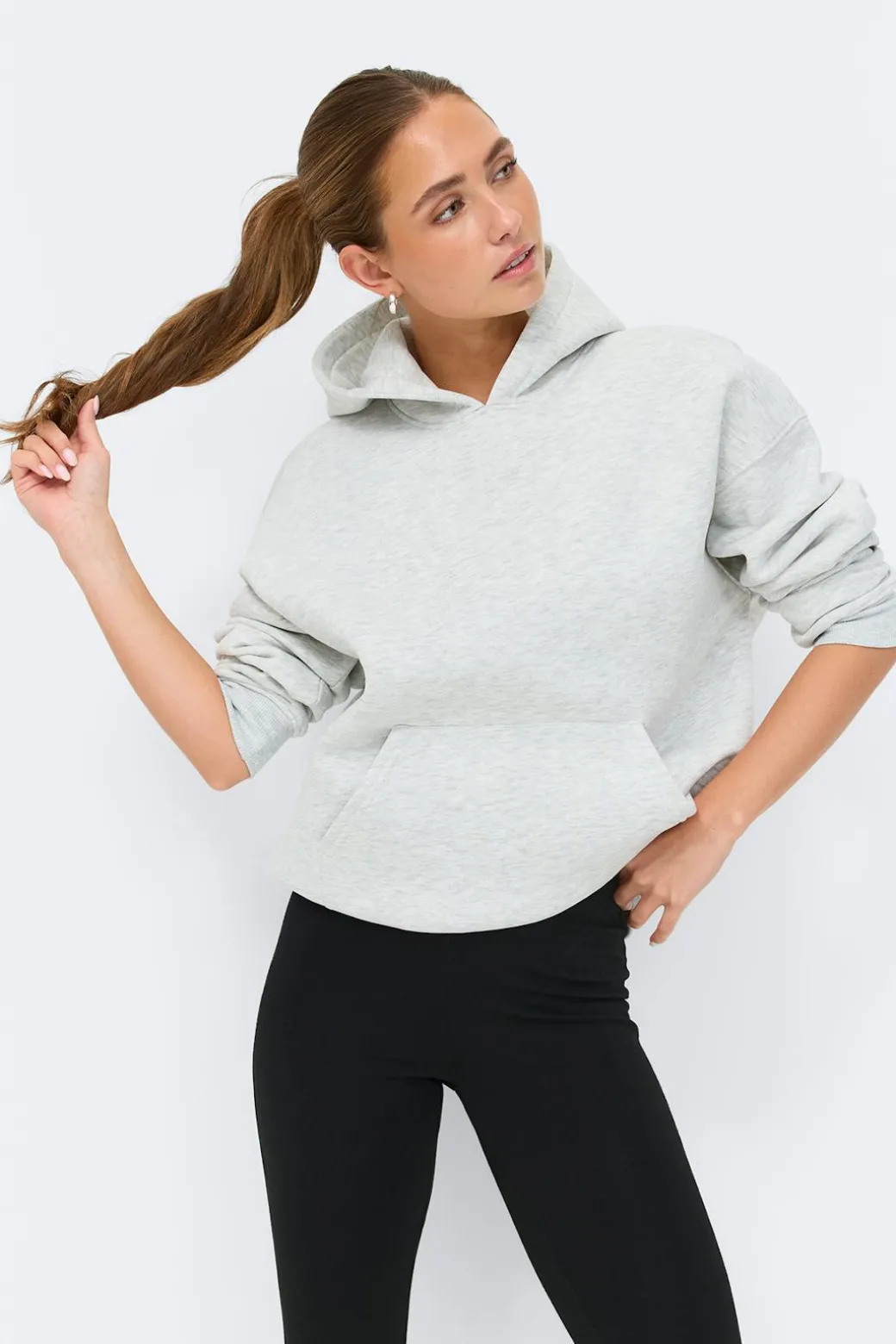 Oversized print hoodie