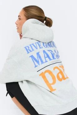 Oversized print hoodie