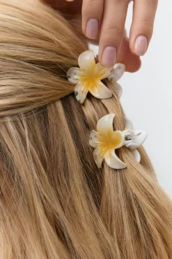 3-pack flower hair clip