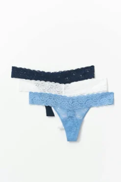 3-pack lace string