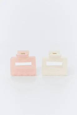 2-pack mini square hair clip