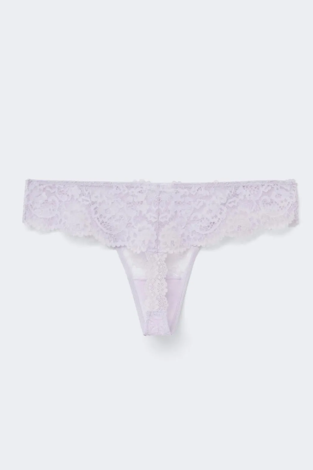 3-pack scallop lace thong