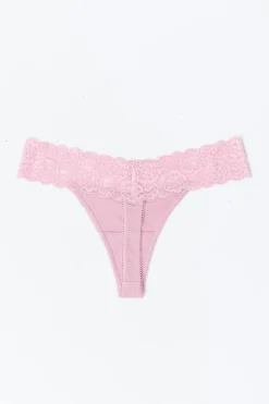 3-pack soft cotton thong