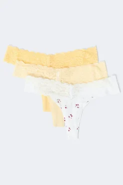 3-pack soft micro thong