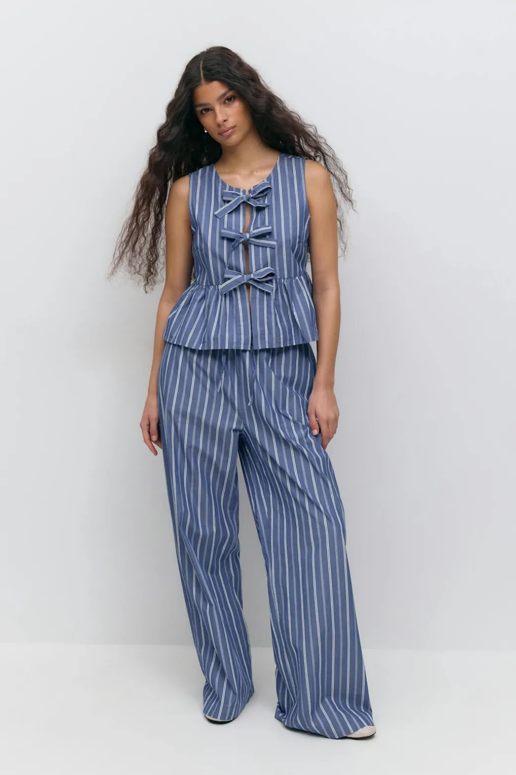 Peplum tie top