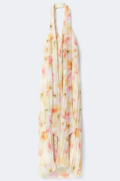 Pleated maxi dress