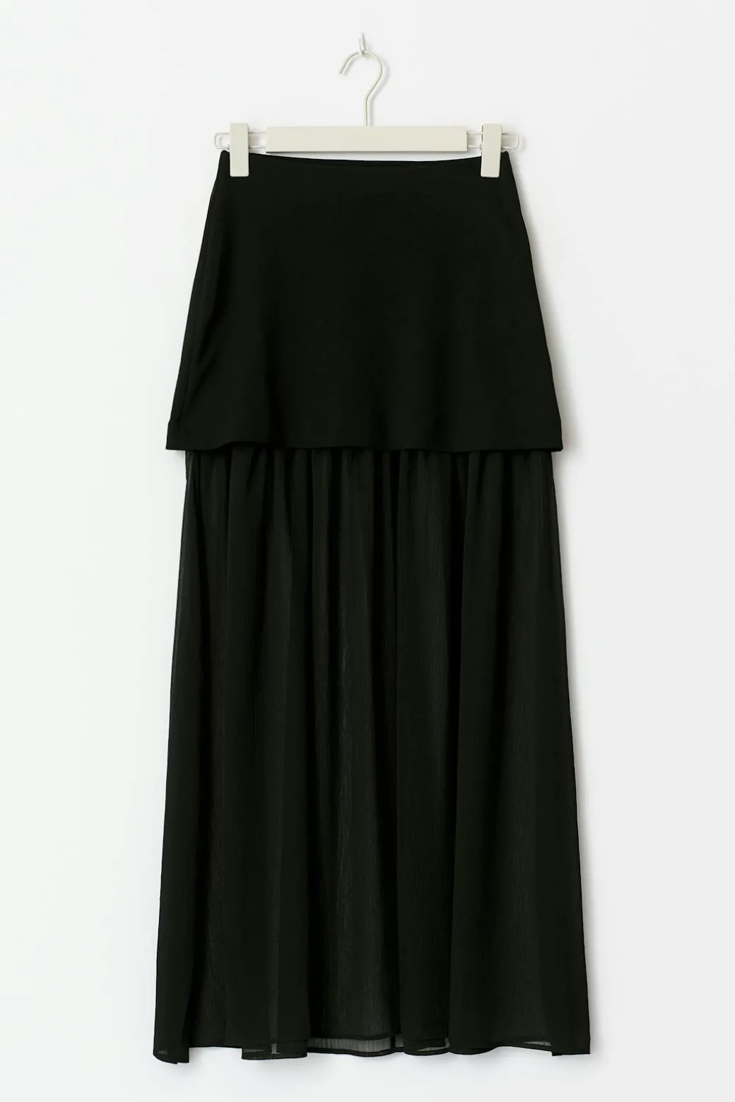 Pleated maxi skirt