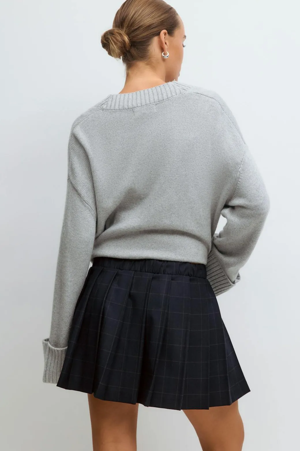 Pleated mini skirt