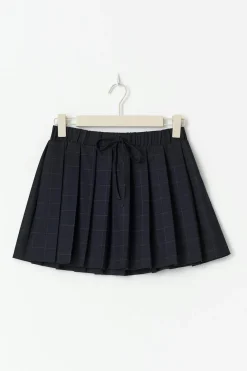 Pleated mini skirt