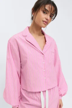 Poplin pyjamas shirt