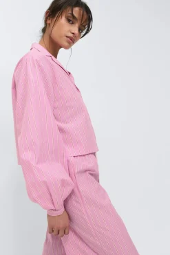 Poplin pyjamas shirt