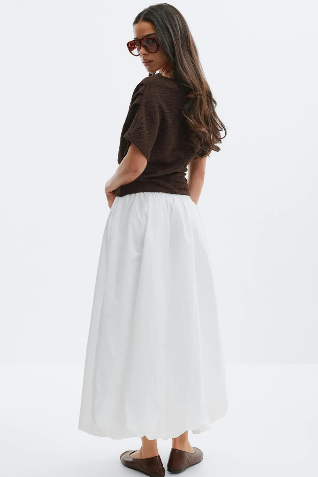 Poplin skirt