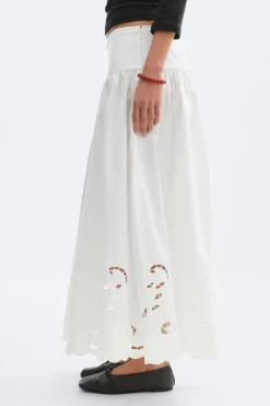 Poplin skirt