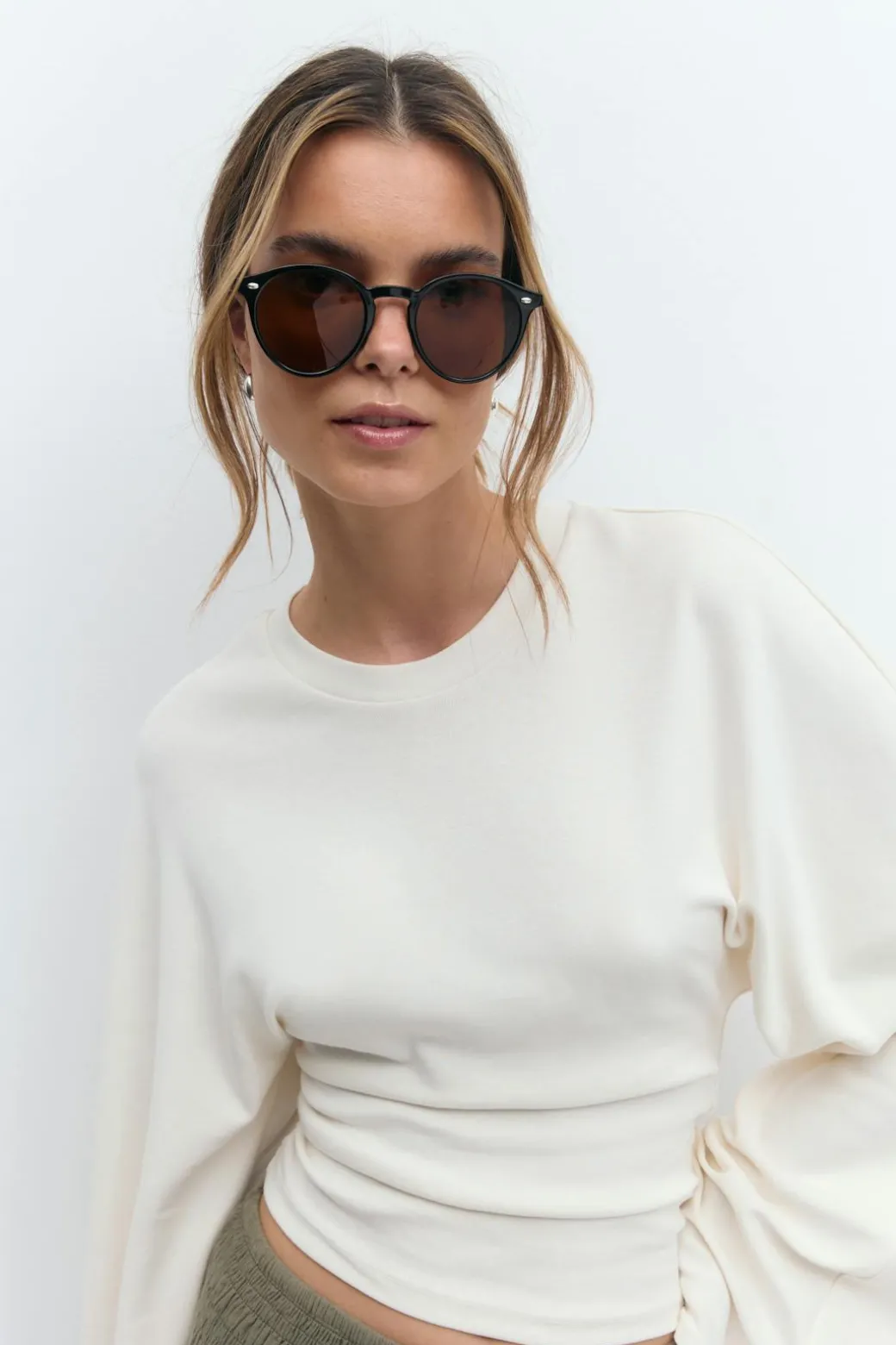 Preppy round sunglasses