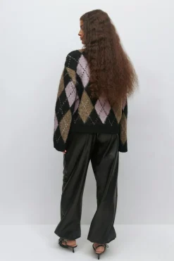 Pu balloon trousers