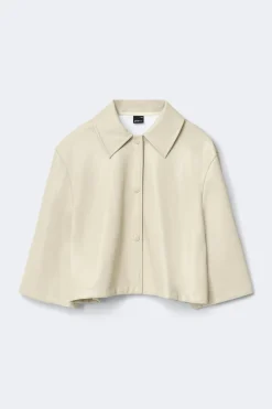 Pu cape jacket