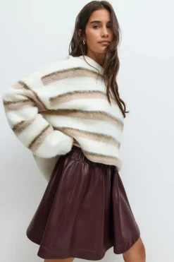 Pu mini skirt