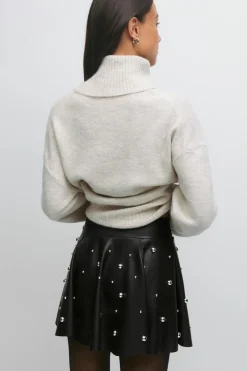 Pu mini skirt