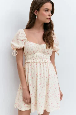 Puff sleeve dress