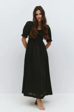 Puff sleeve dress
