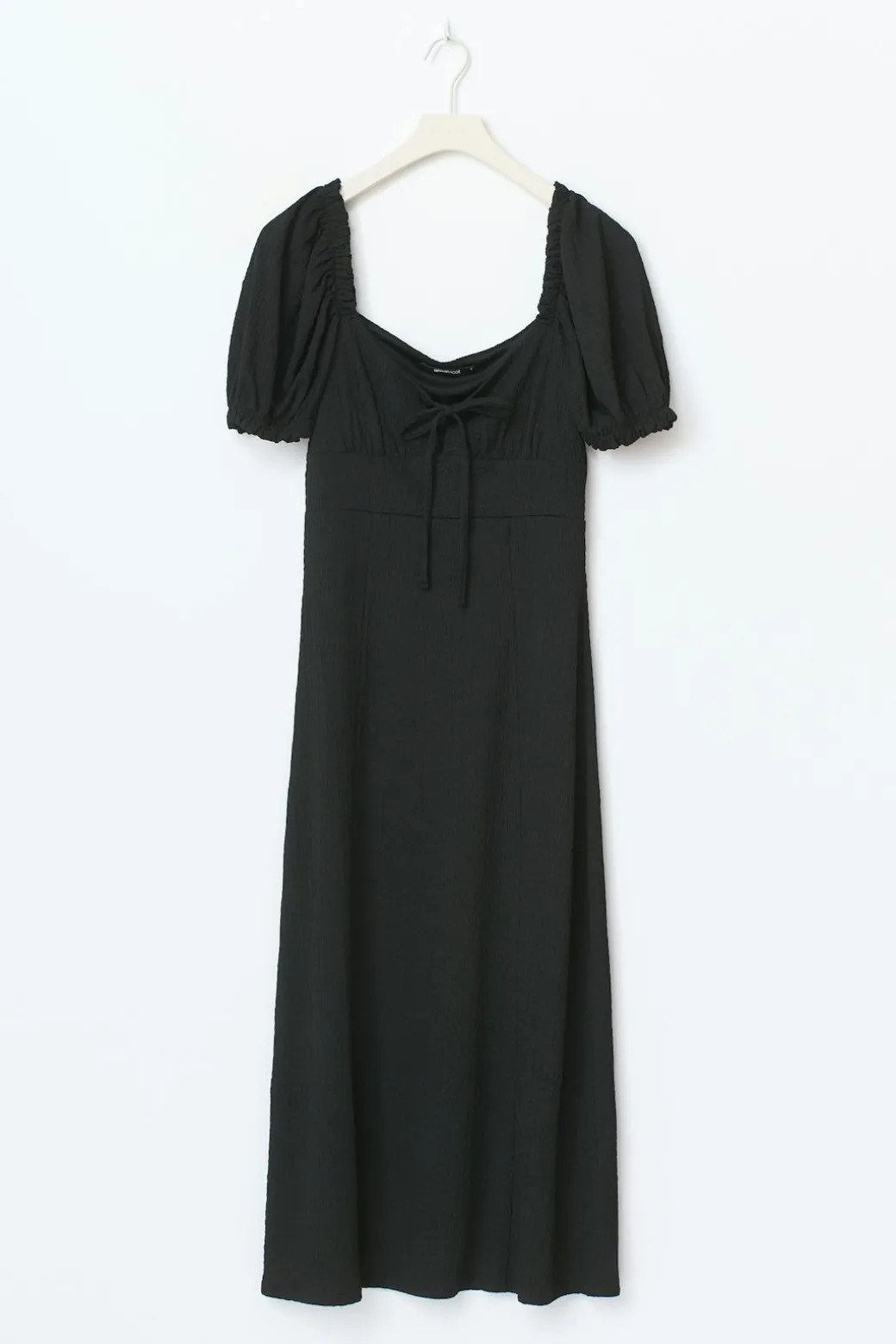 Puff sleeve midi dress