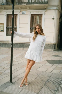 Puff sleeve mini dress