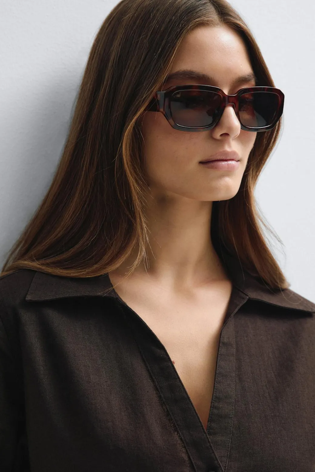 Rectangular sunglasses
