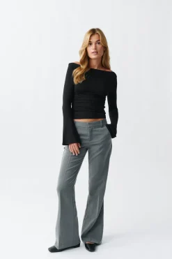 Relaxed bootcut trousers