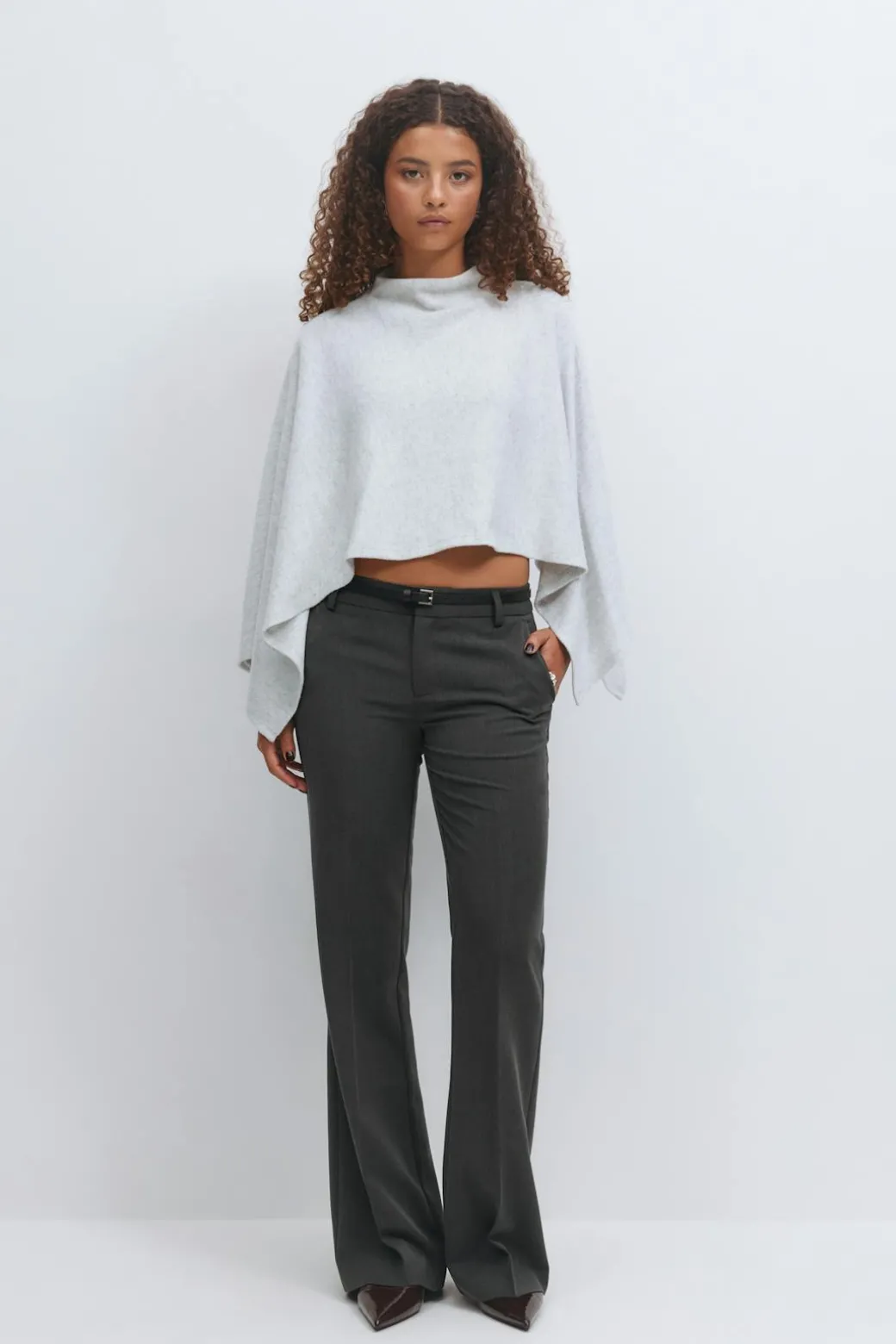Relaxed bootcut trousers