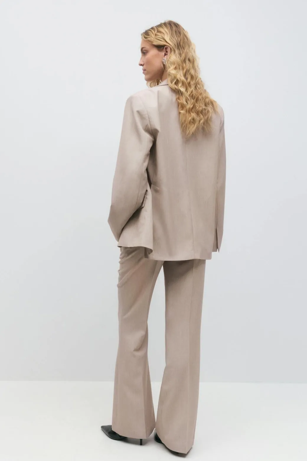 Relaxed bootcut trousers