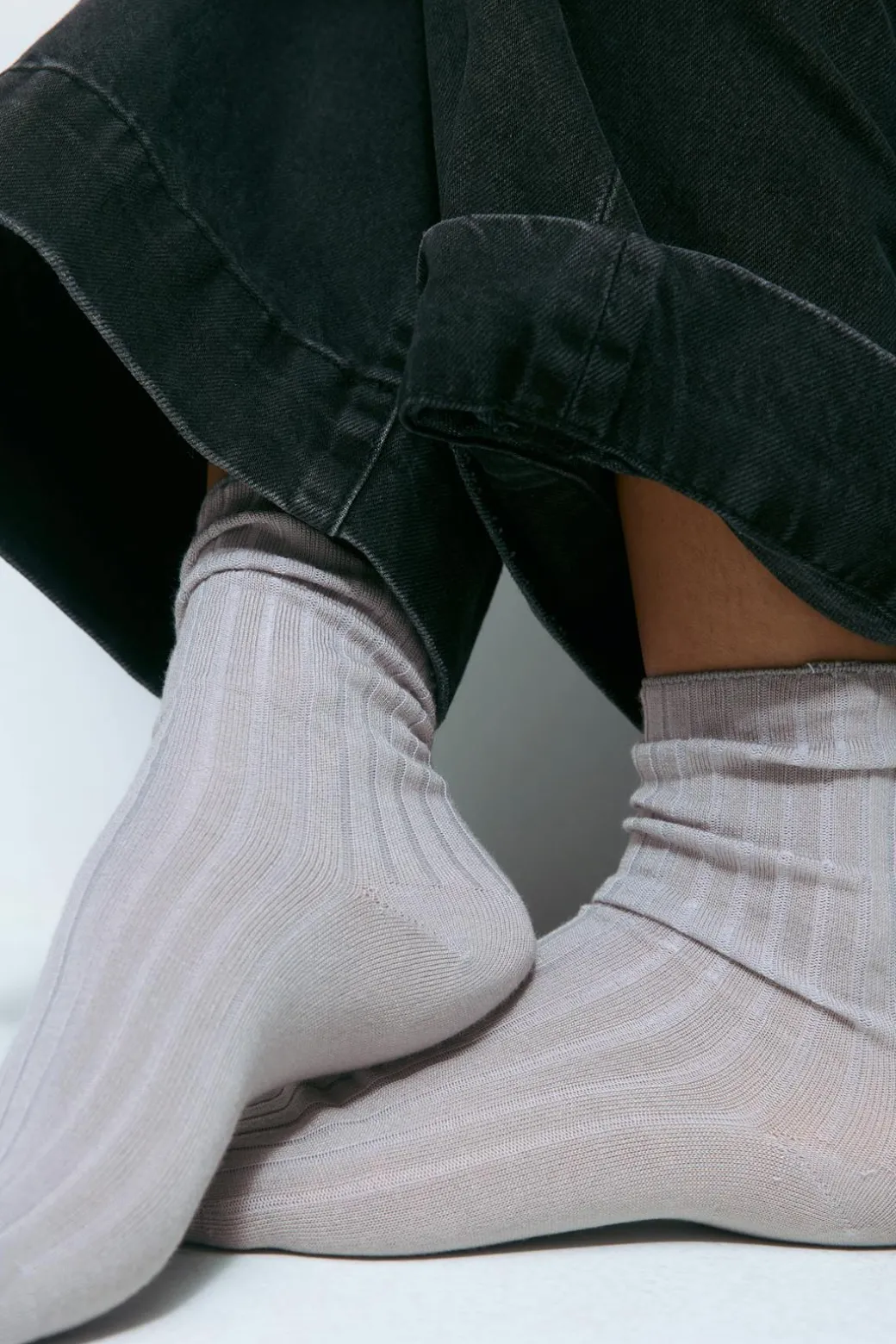 Ribbed socks