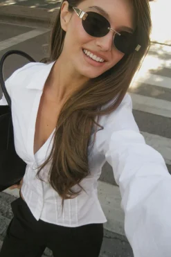Rimless sunglasses