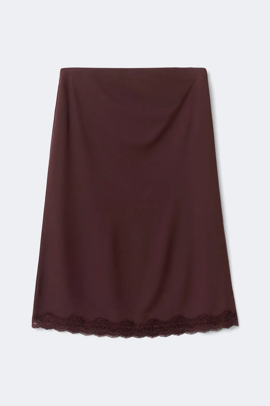 90s midi lace detail skirt