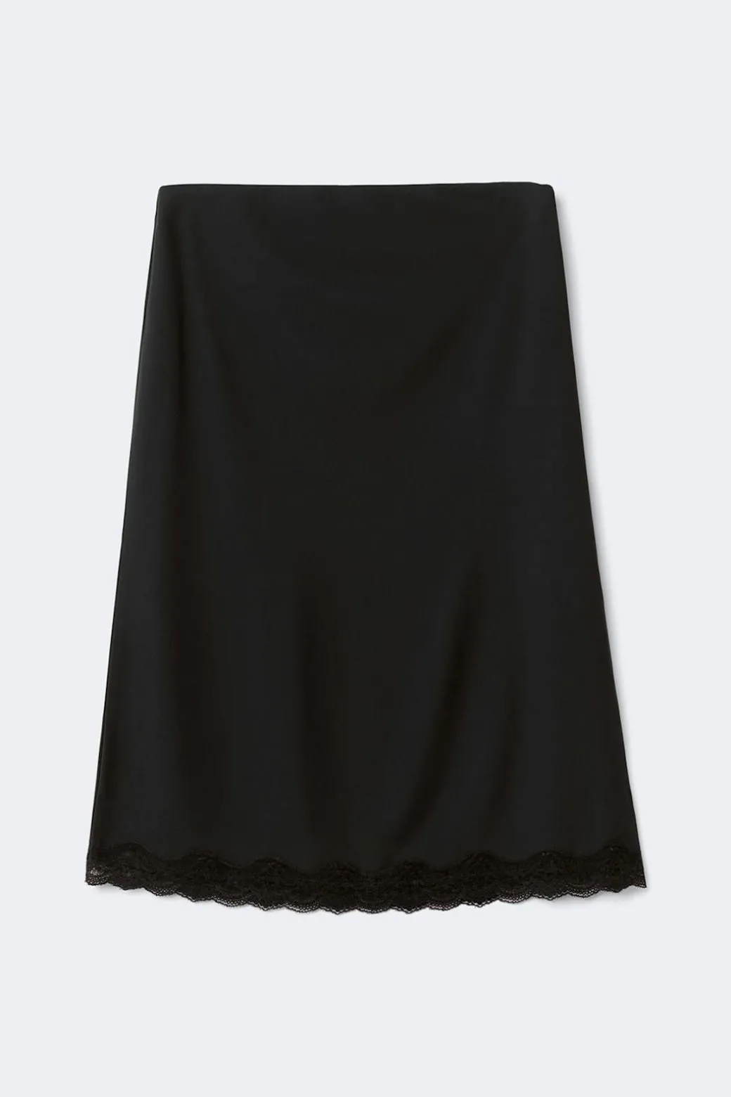 90s midi lace detail skirt