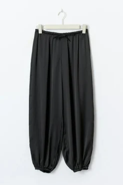 Satin balloon trousers