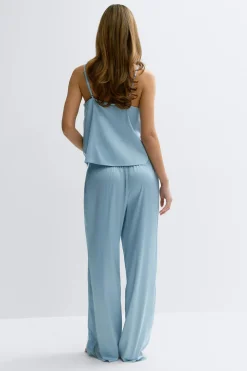 Satin loungewear trousers