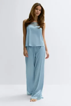 Satin loungewear trousers