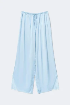 Satin loungewear trousers