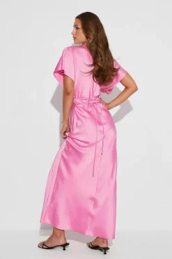 Satin maxi dress