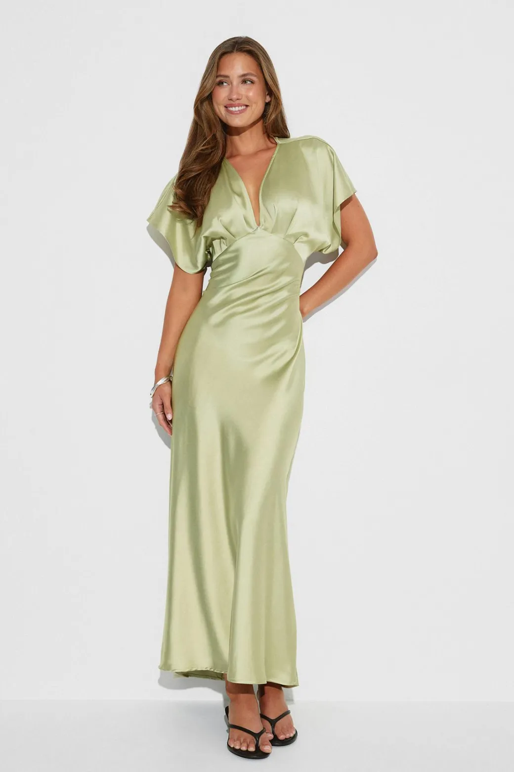Satin maxi dress
