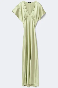 Satin maxi dress