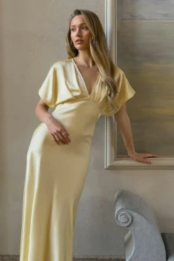 Satin maxi dress