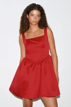 Satin mini dress