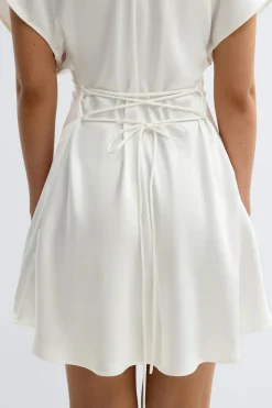 Satin mini dress