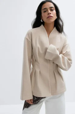 Sculpted felt jacket