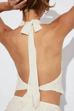 Sequin halterneck top