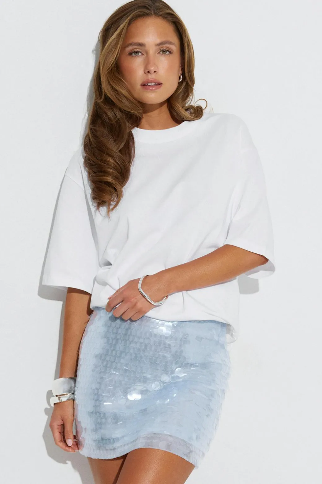 Sequin mini skirt