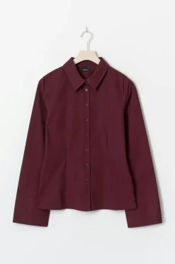 Shaped tie blouse